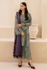 Baroque Khaddar 3PC Printed A0442