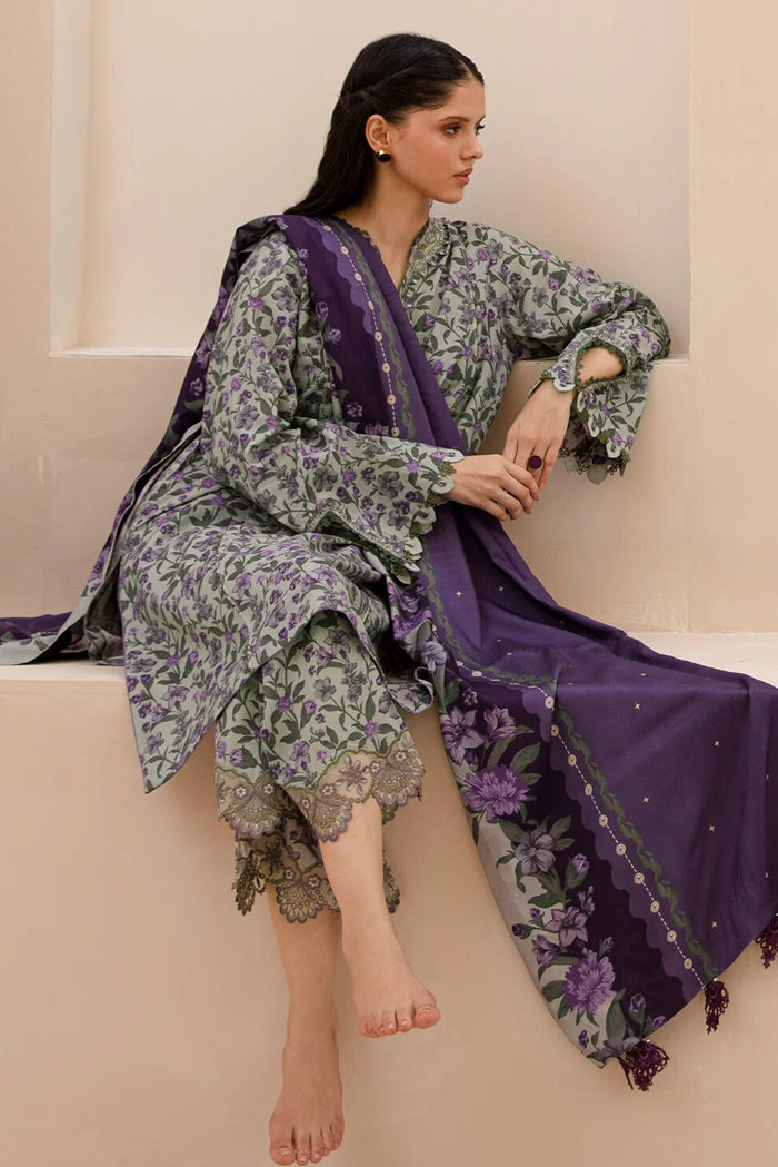 Baroque Khaddar 3PC Printed A0442