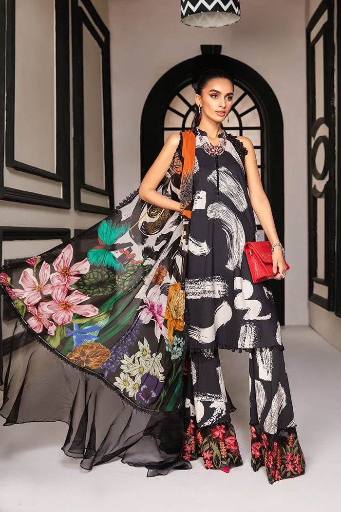 MARIA.b 3PC PRINTED LAWN 98-IN