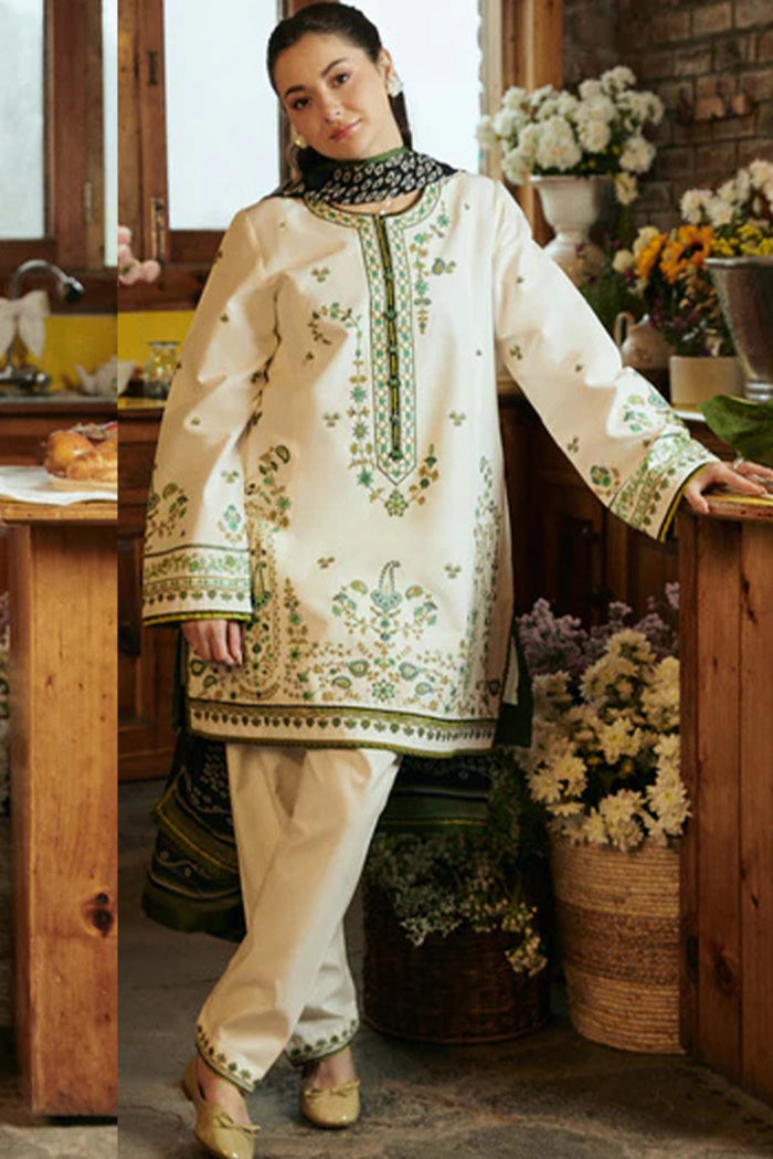 Zara ShahJahan cotton 3PC Embroidered Q0409