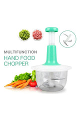 Double Blade Hand Push Chopper, Meat Mincer, Fruits And Vegetable Grinder