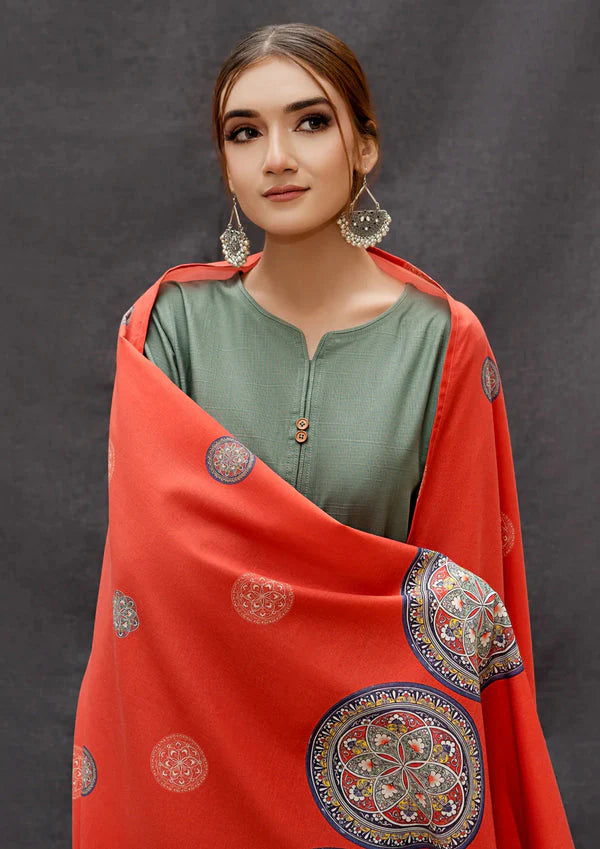 URGE 3PC Dhanak Embroidered 75-IN