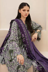 Baroque Khaddar 3PC Printed A0442