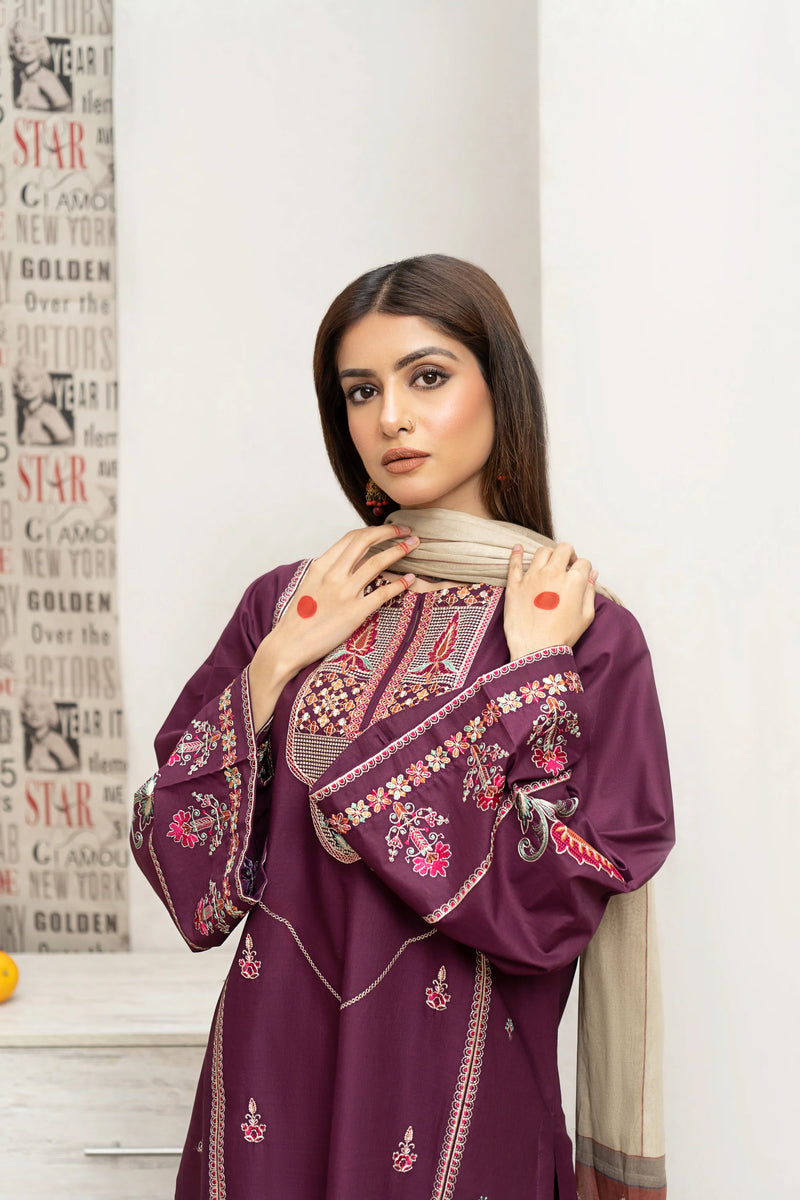 URGE Dhanak 3PC Embroidered Q0468