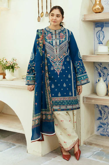 Zara ShahJahan Dhanak 3PC Embroidered A0414